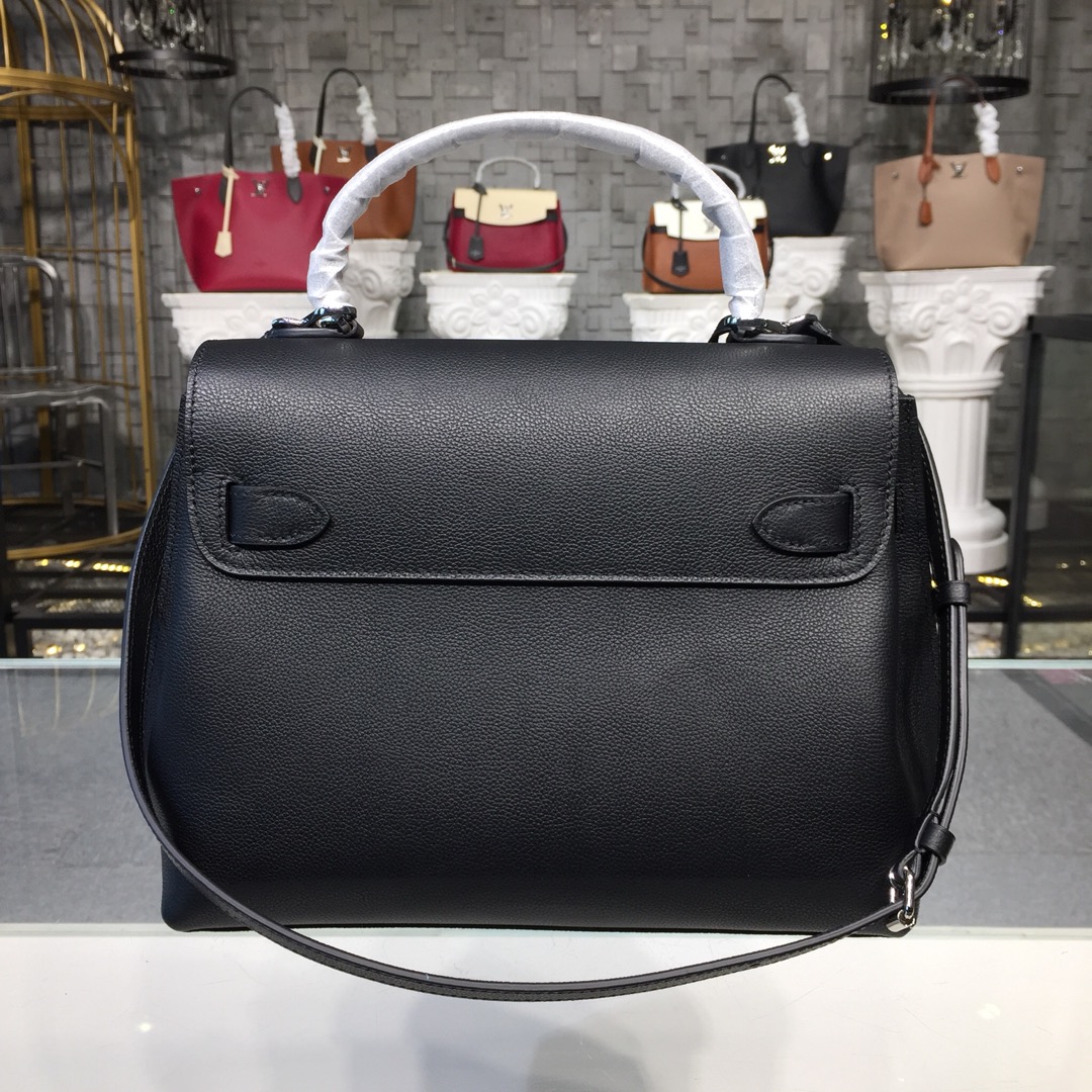 Louis Vuitton LOCKME EVER MM Shoudler Bag M51395 Black